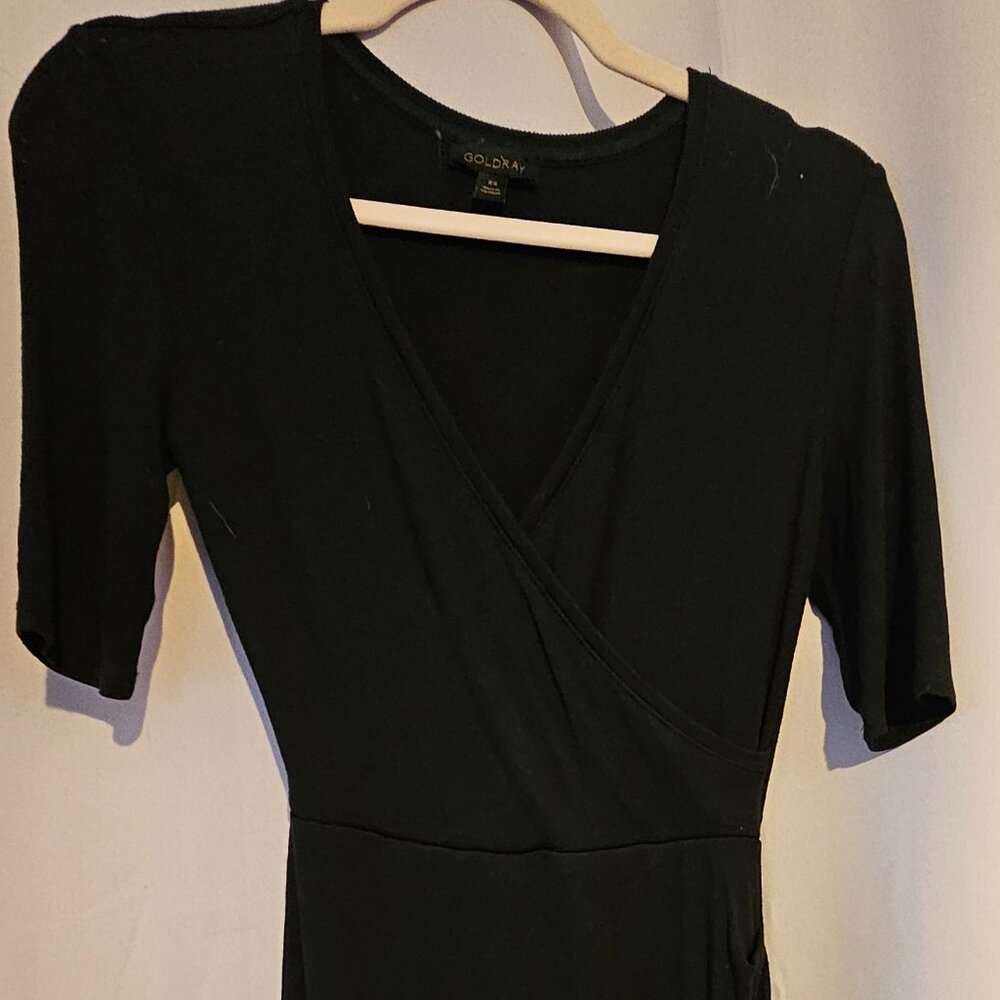 Black fitted dress